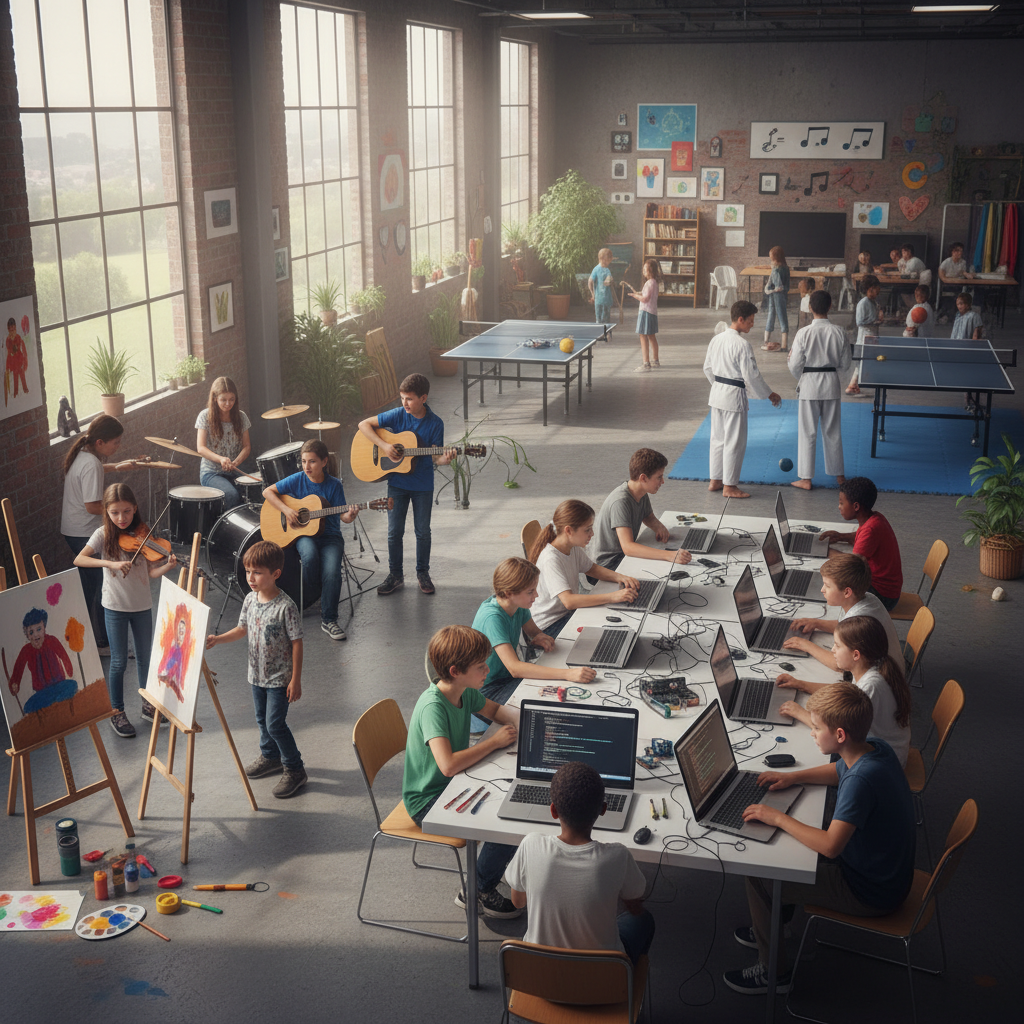 Kids and teens learning